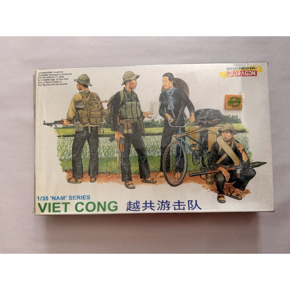 Dragon 3304 1/35 Viet Cong 'NAM' Series Figure Model Kit – Open Box Sealed Spr